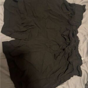 Black Ruffled Shorts